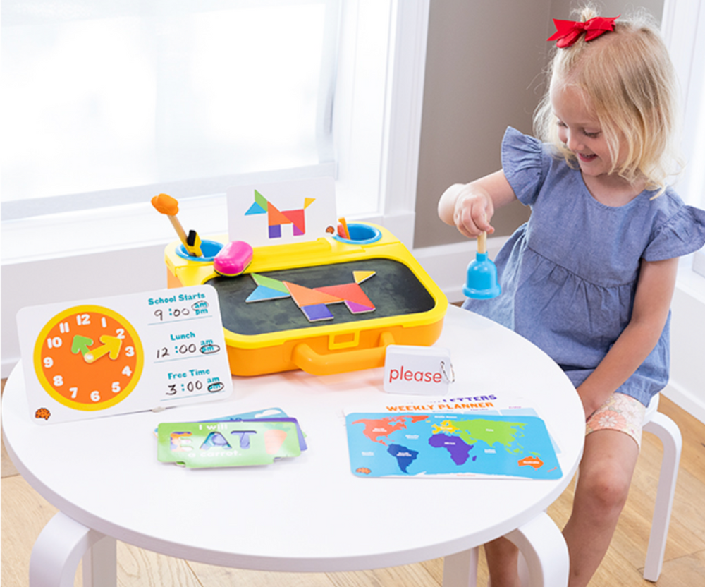 Pretendables School Set by Fat Brain Toys - back view