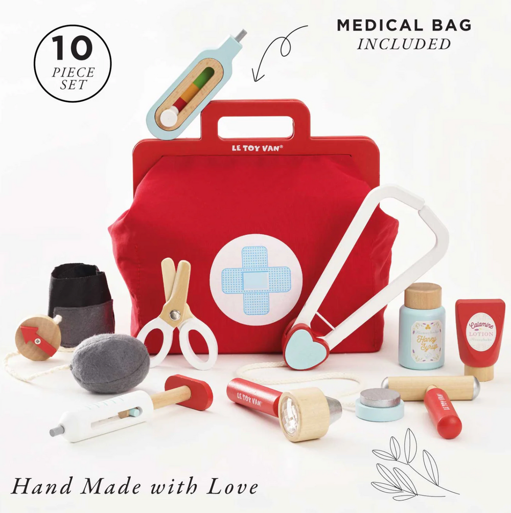 Doctors Medical Kit by Le Toy Van - back view