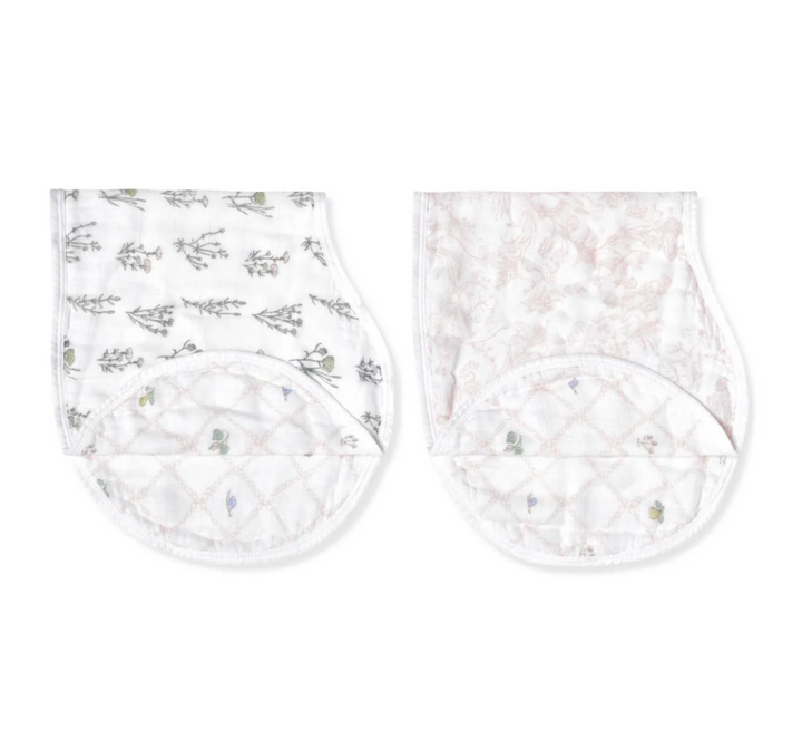 Boutique Silky Soft Burpy Bib 2 Pack