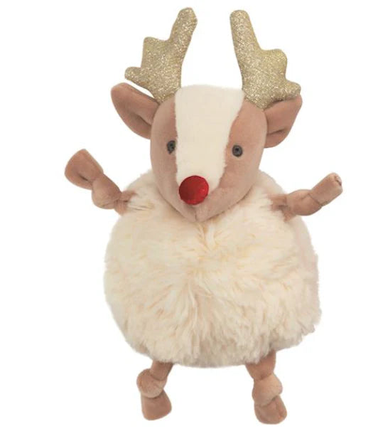 Christmas Pom-Pom Pals by Mud Pie - back view