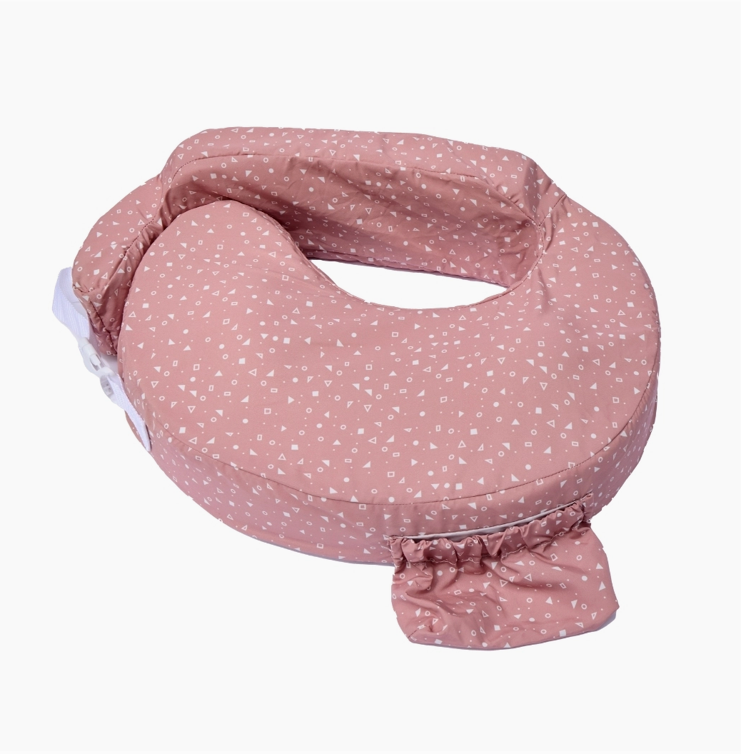 My Brest Friend Original Nursing Pillow: Dusty Rose Geo