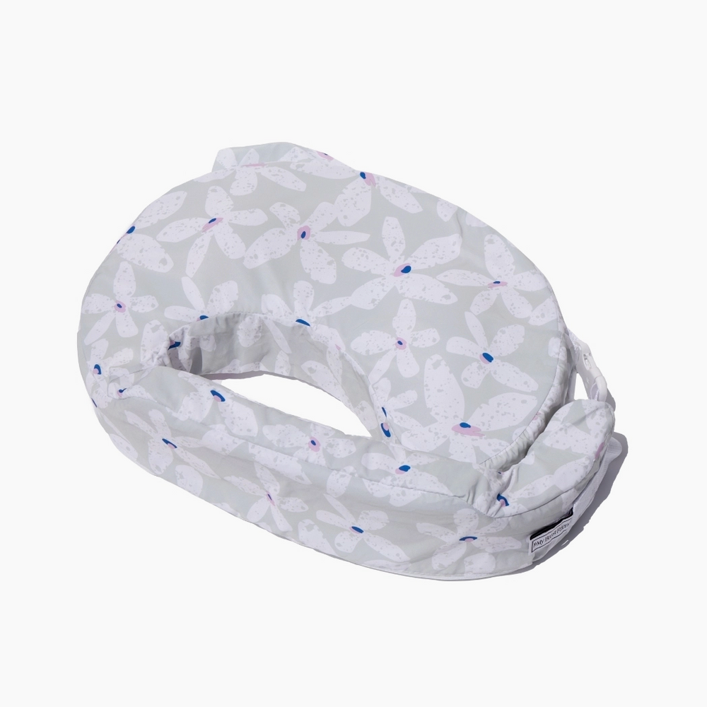 My Brest Friend Original Nursing Pillow: Platinum Posies - alternate view
