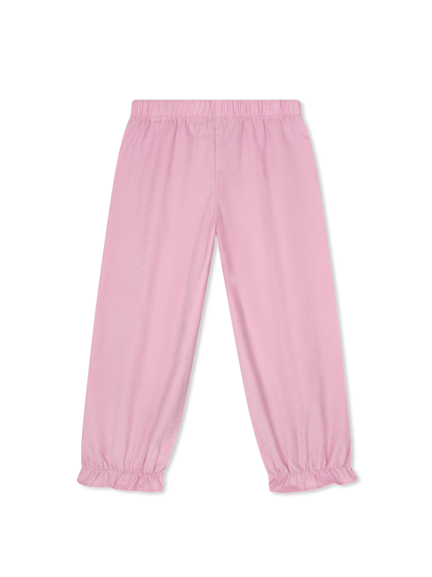 Gloria Gathered Pant - High Point Pink Corduroy