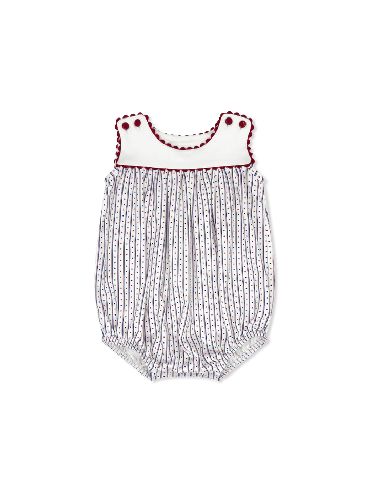 Charming Bubble in All American Knit with Red Ric Rac
