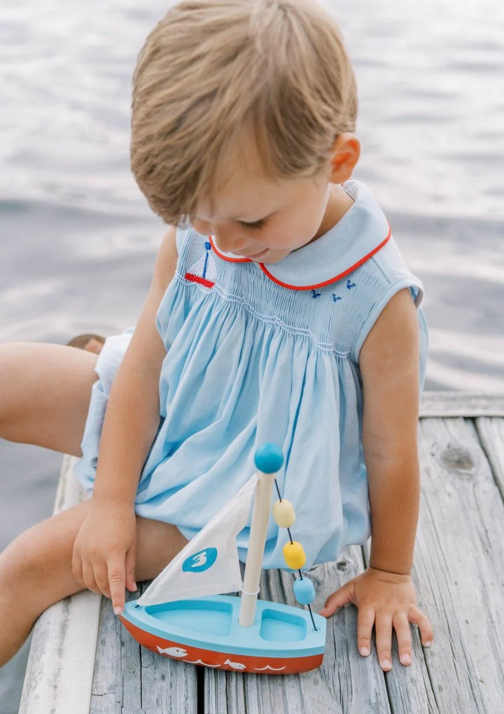 Beckett Bubble with Sailboat Smocking