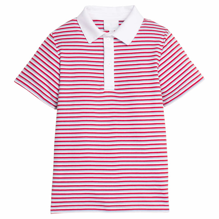 Americana Stripe Short Sleeve Polo