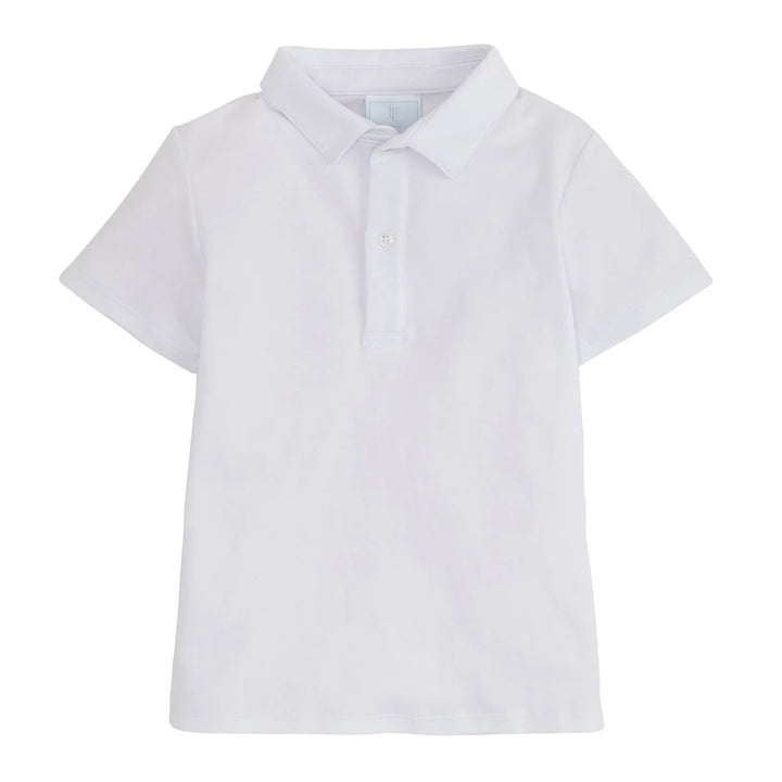 White Short Sleeve Polo