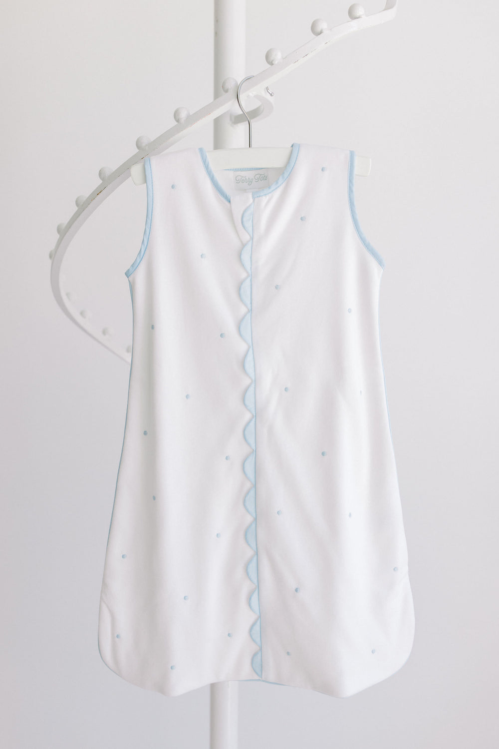 Embroidered Dots Sleep Sack by Terry Tots - back view