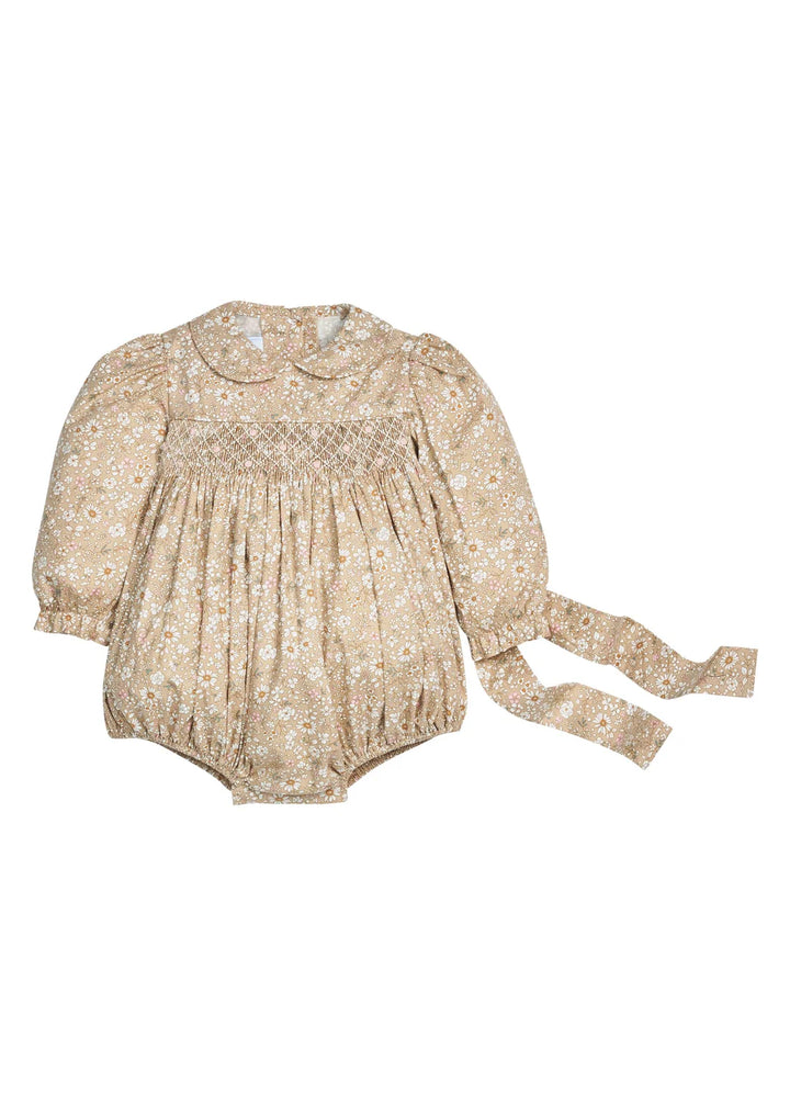 Smocked Charlotte Bubble - Camden Floral