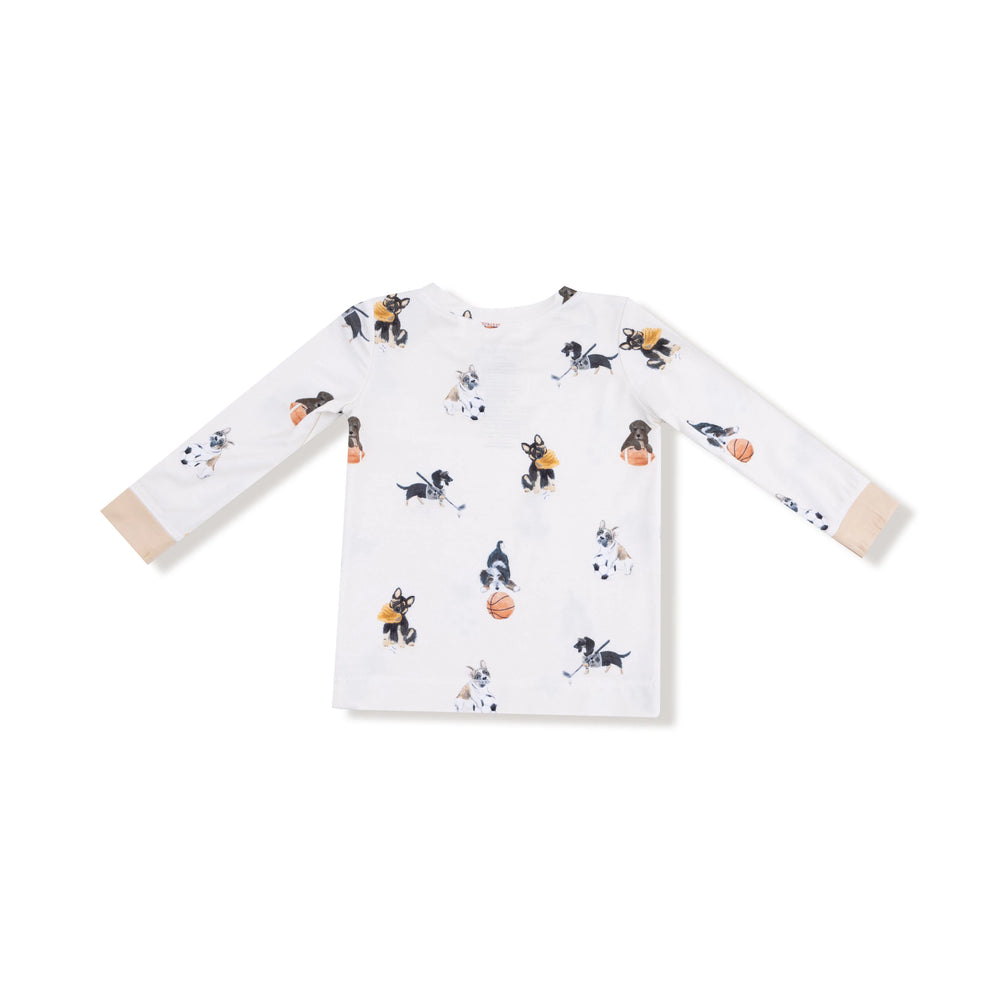 Sporty Puppies L/S Loungewear Set by Angel Dear - alternate view