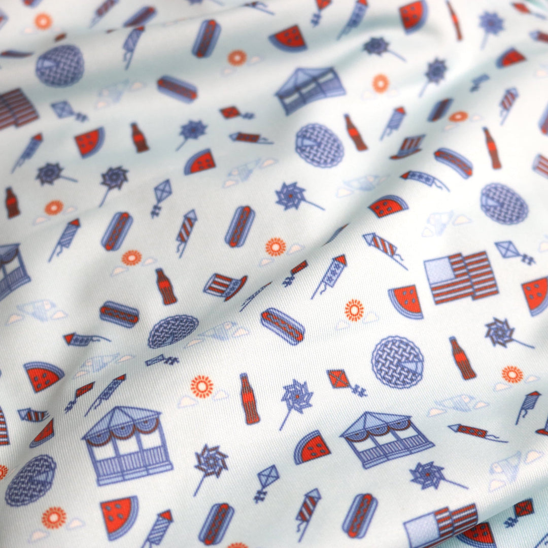 Stars & Stripes Swim Trunk by Blue Quail - lifestyle view