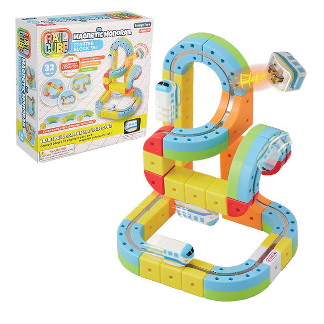 Rail Cube Magnetic Monorail Starter Set