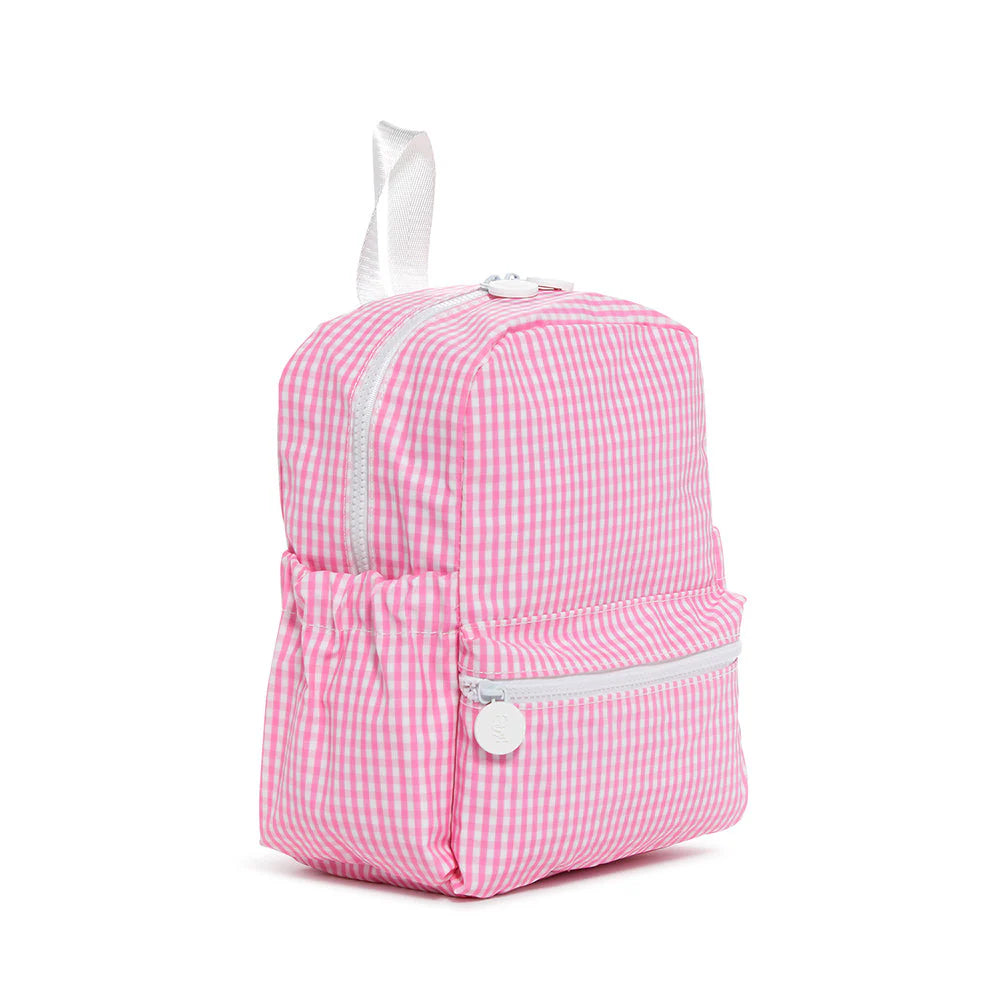Mini Backer- Gingham Pink Backpack by TRVL Design - alternate view