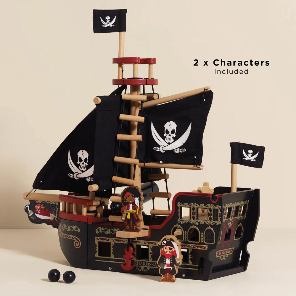 Barbarossa Pirate Ship by Le Toy Van, Inc. - back view