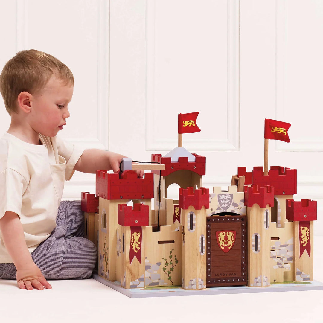 Lionheart Wooden Castle by Le Toy Van - alternate angle