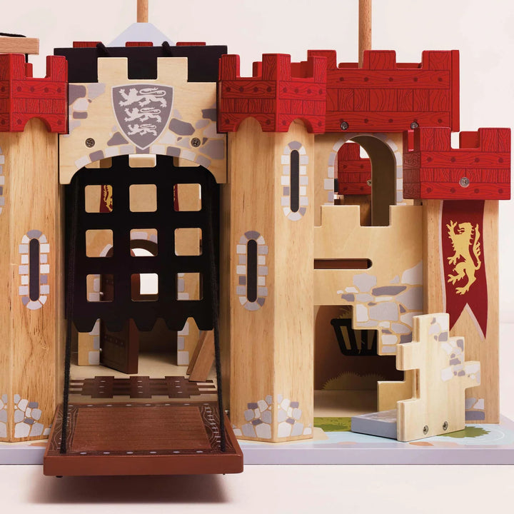 Lionheart Wooden Castle by Le Toy Van - lifestyle view