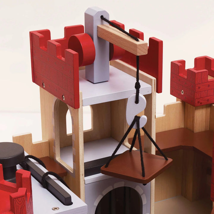 Lionheart Wooden Castle by Le Toy Van - close-up detail