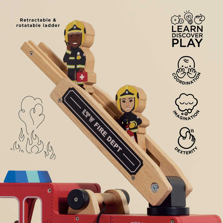 Toy Fire Engine & Characters
