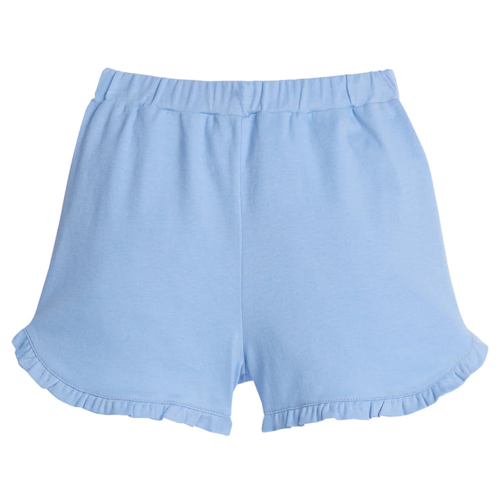 Light Blue Tulip Knit Short by Little English - baby bottoms