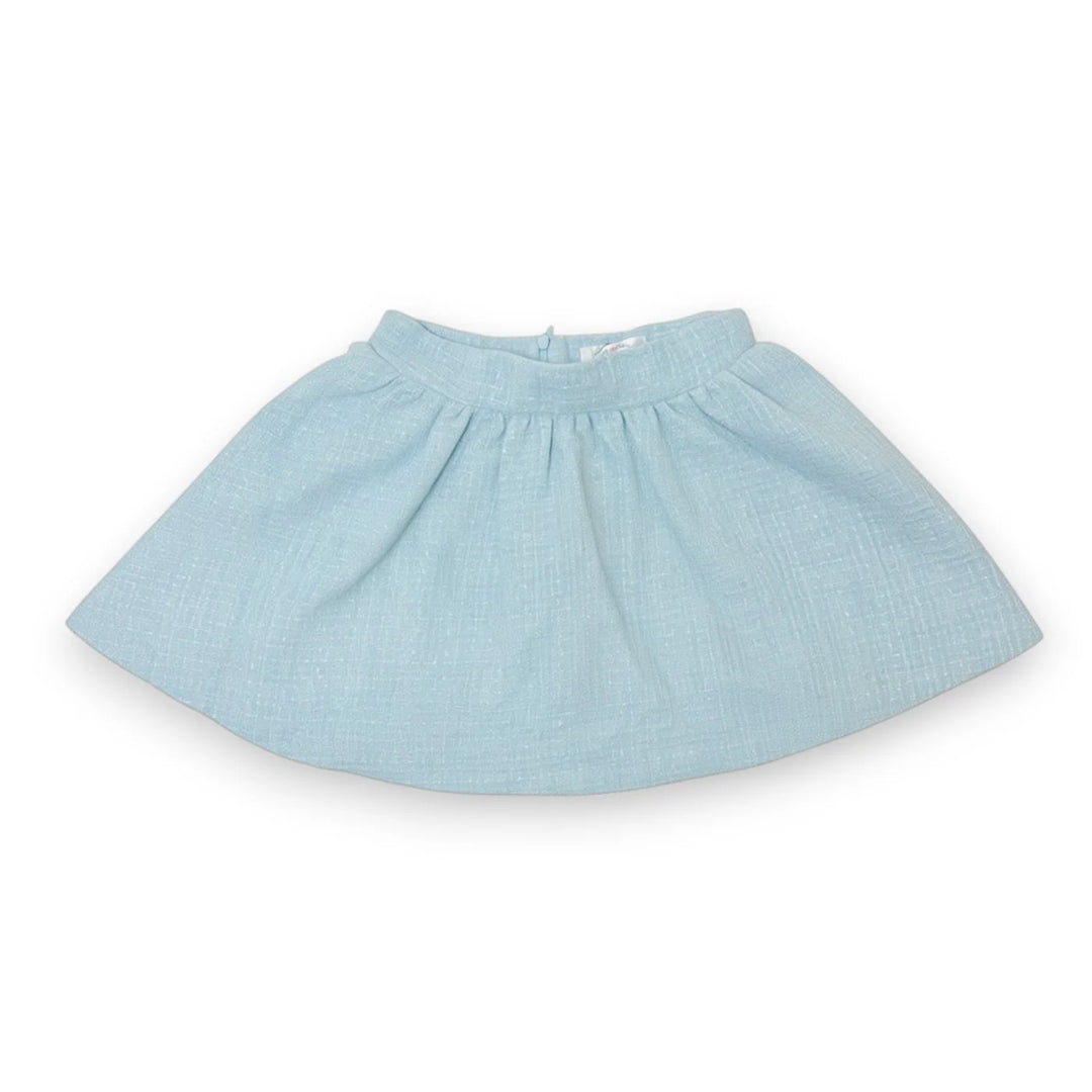Light Blue Tweed Skirt