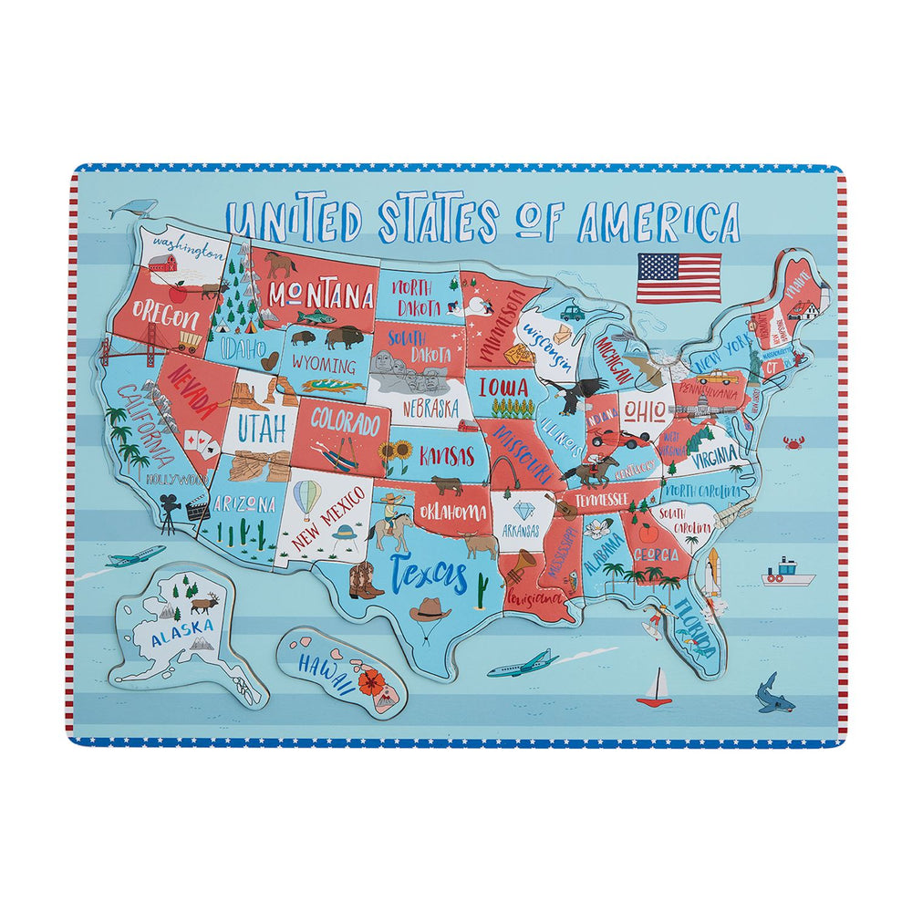 United States Puzzle by Mud Pie - alternate view
