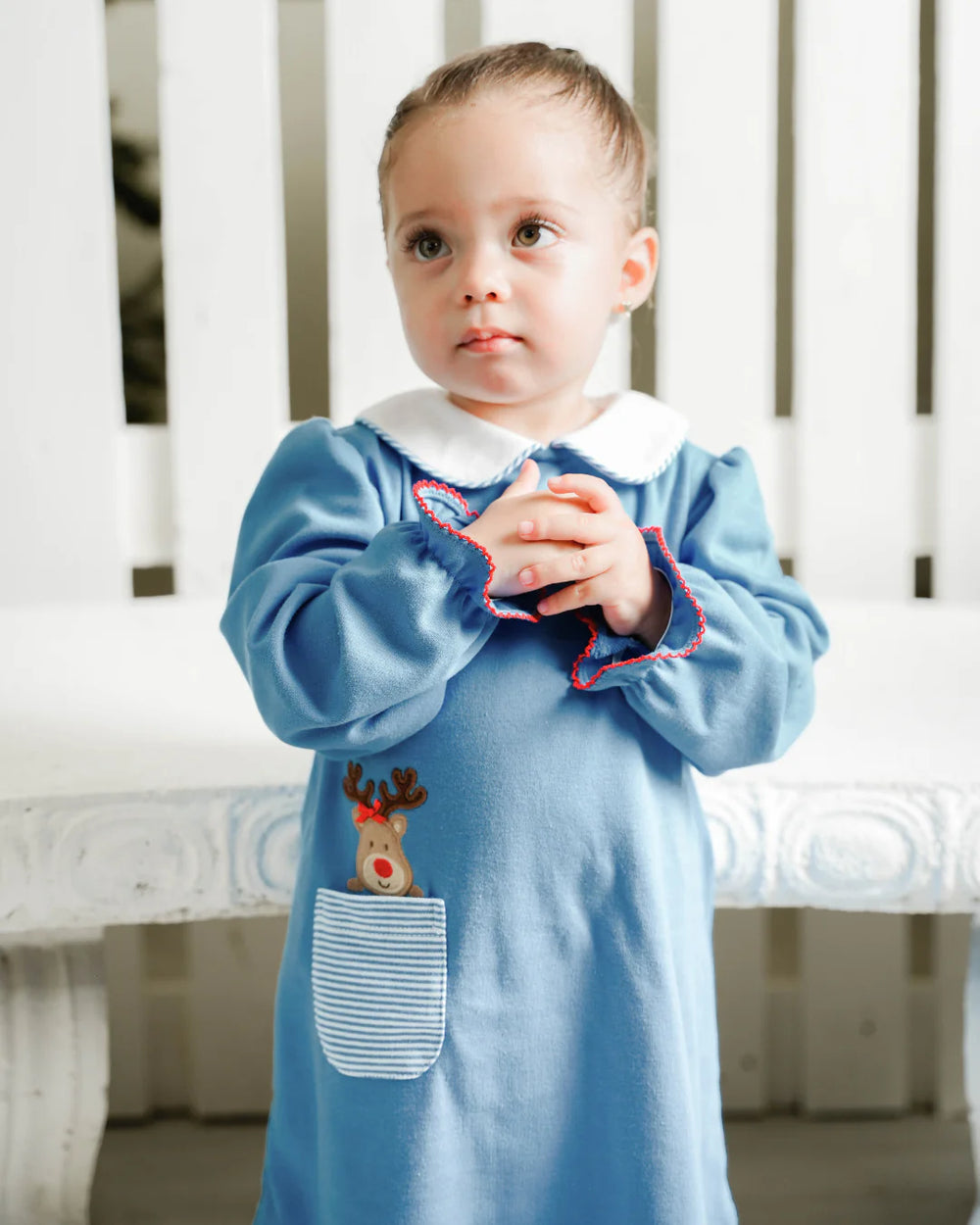 Reindeer Louisa Dress by Zuccini Kids - alternate view