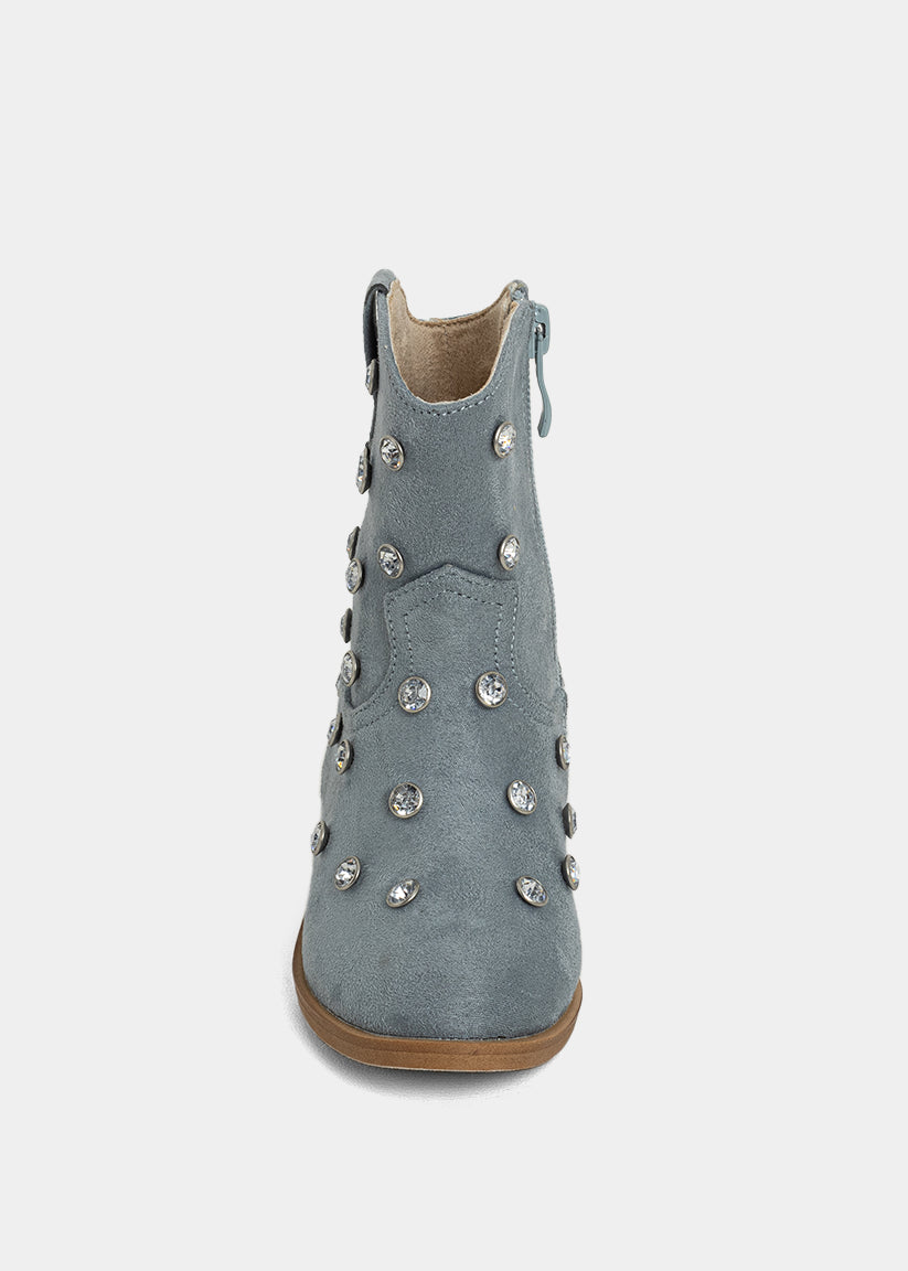Whoopi Mini Light Blue Suede by Shu Shop - back view