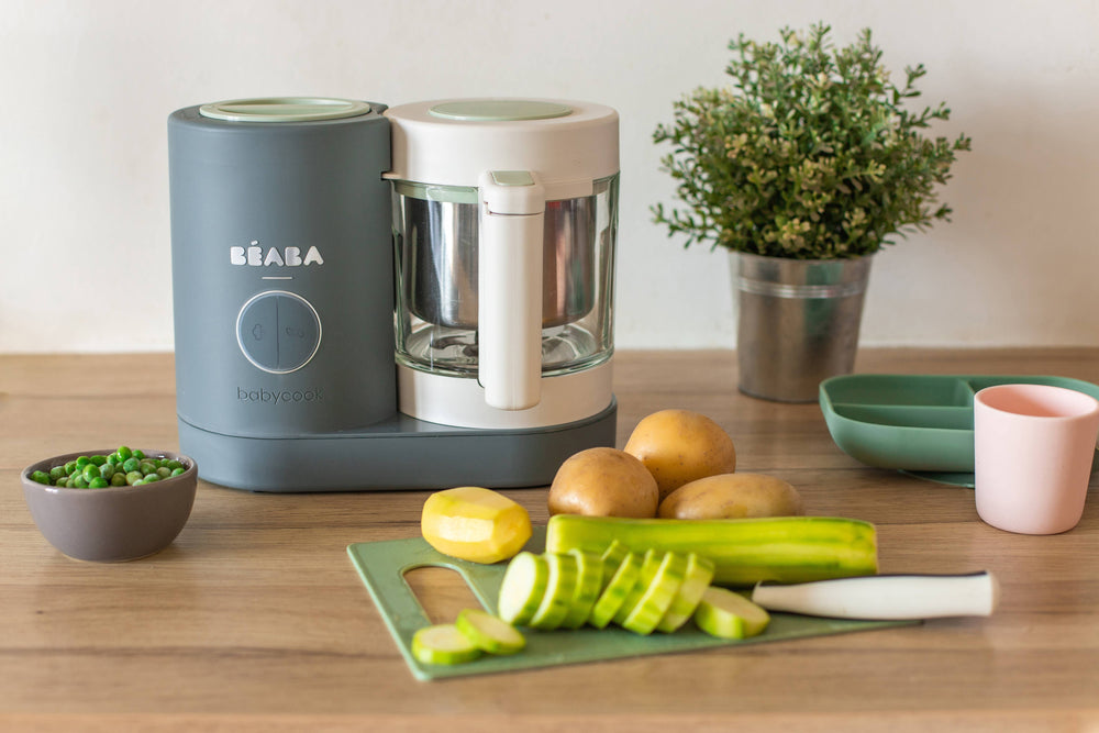 BEABA Babycook® Neo Baby Food Maker – Mineral by BEABA & Childhome - back view