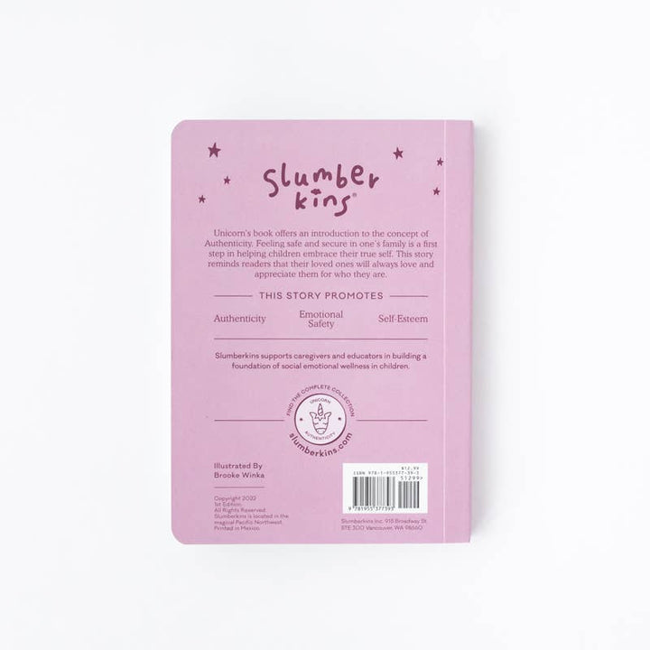 Unicorn's Authenticity Plush Snuggler Set - with 2 books! by Slumberkins Inc. - alternate angle