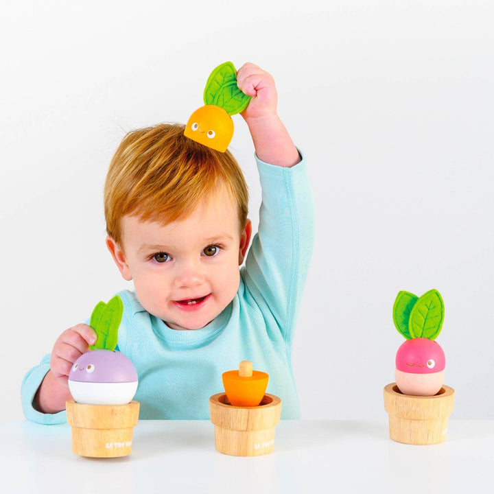 Stacking Wooden Veggies