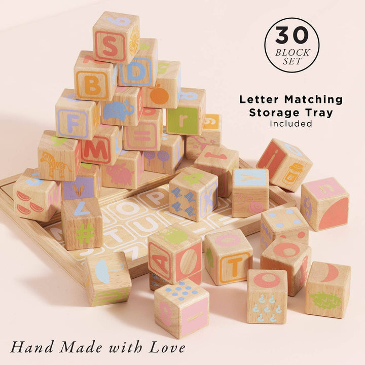 ABC Learning Blocks by Le Toy Van - back view