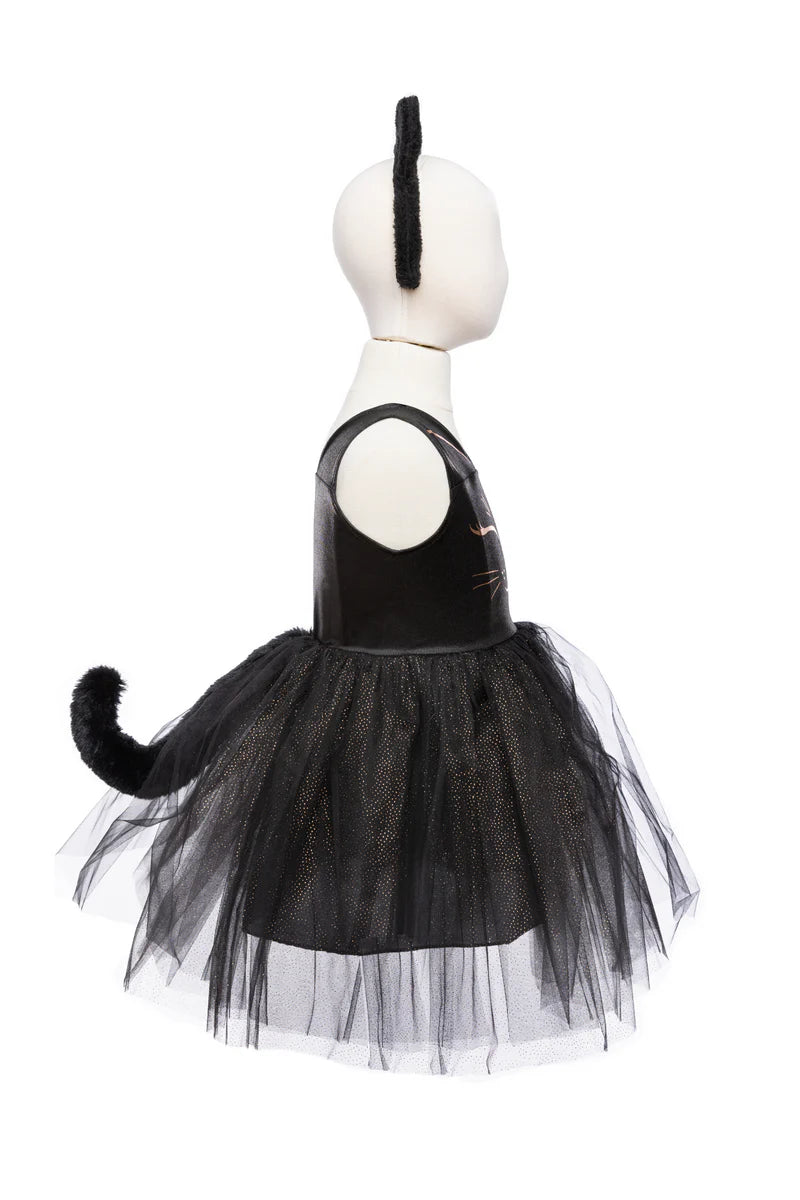 Black Cat Dress and Headpiece by Great Pretenders - alternate view