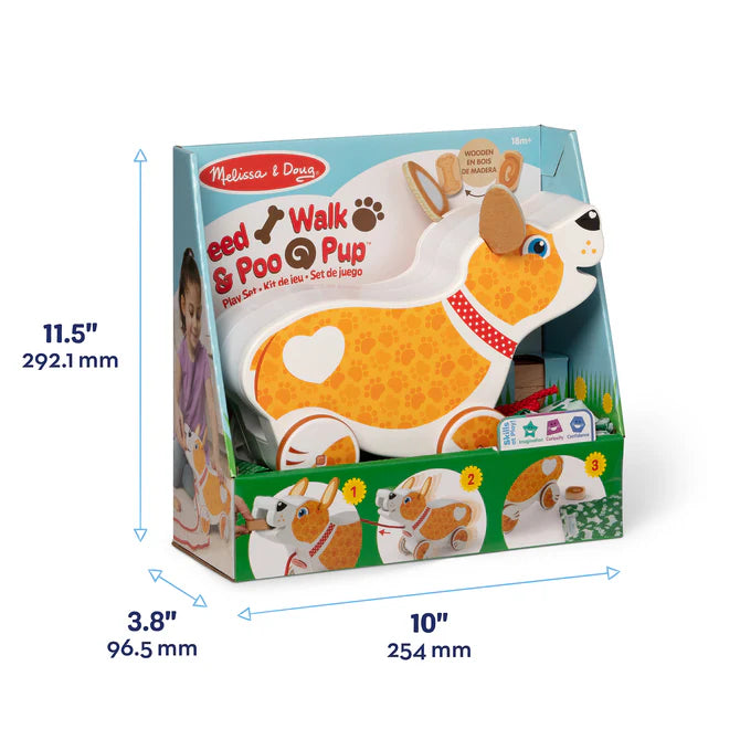 Feed, Walk, and Poo Pup Play Set