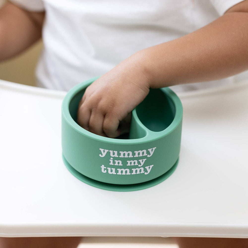 Yummy In My Tummy Wonder Bowl: Green by Bella Tunno - back view
