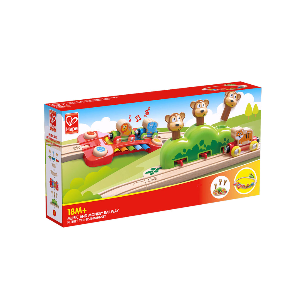 Music and Monkeys Railway by Hape Toys - alternate view