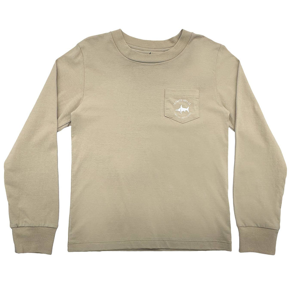 Boys Taupe Long Sleeve Mallard Graphic by Saltwater Boys - alternate view