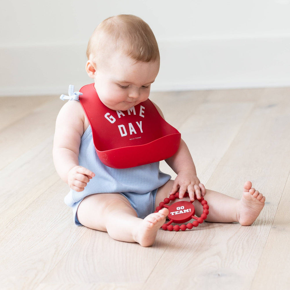 Go Team Happy Teether: Red by Bella Tunno - alternate view