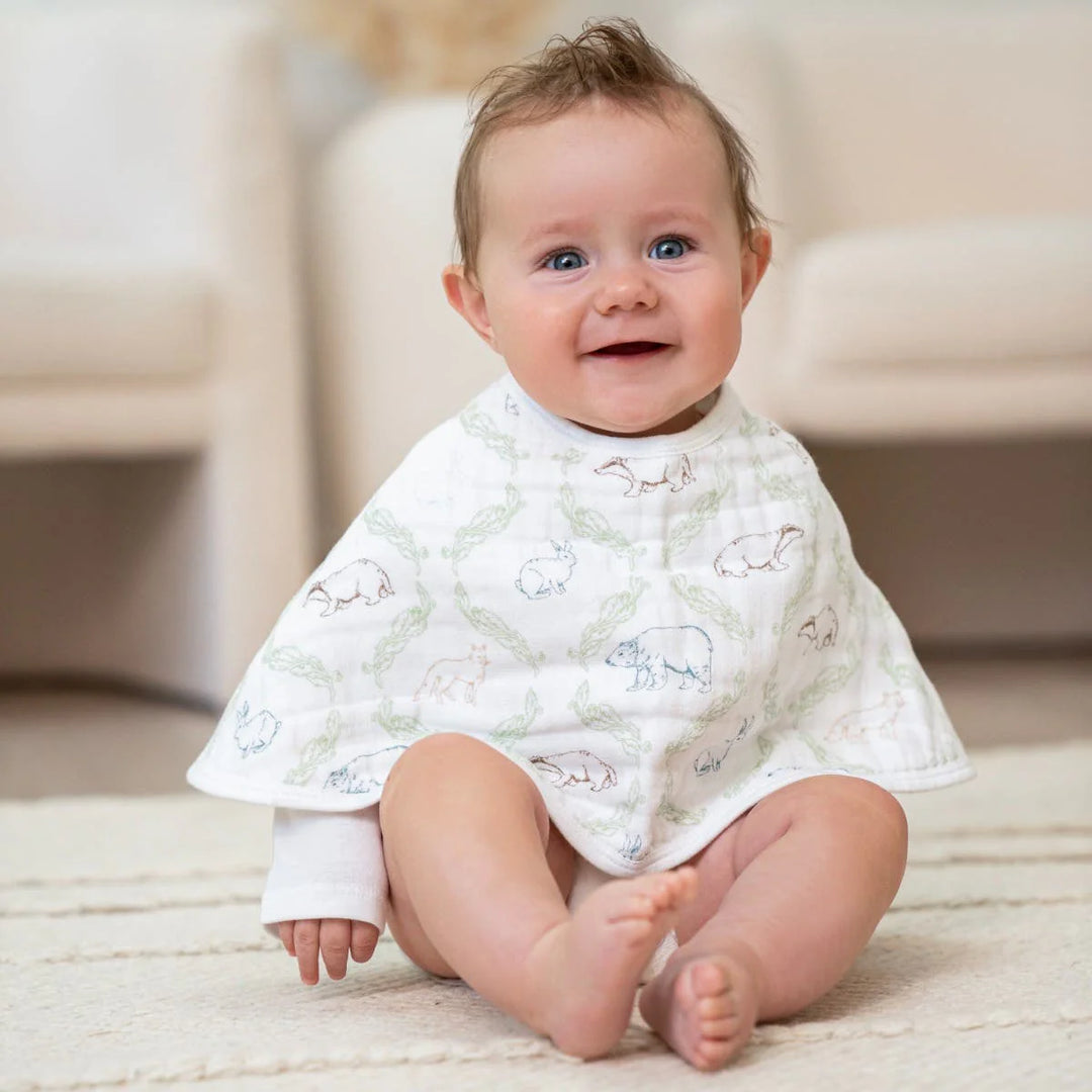 Woodland Classic Muslin Burpy Bib