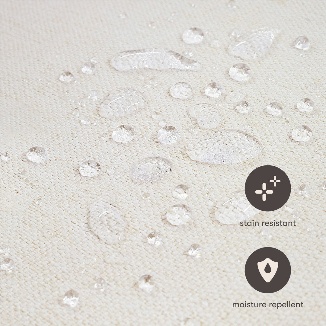 Babyletto Cali Pillowback Chair and a Half Glider in Eco-Performance Fabric | Water Repellent & Stain Resistant