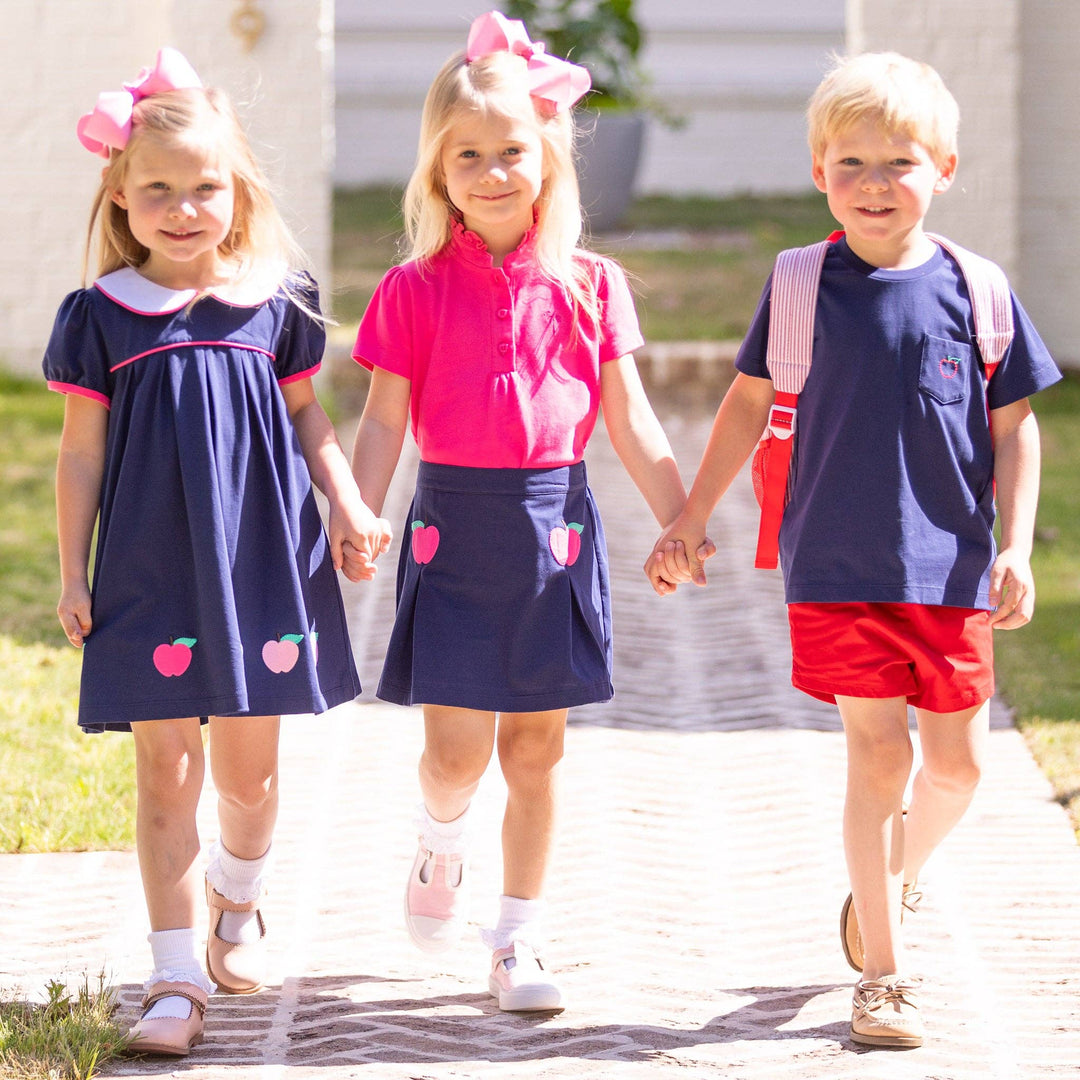 Boys Pocket Tee - Preppy Apples
