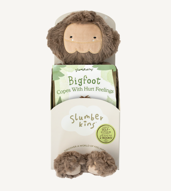 Bigfoot's Self Esteem Plush Set - with 2 books! by Slumberkins Inc. - back view