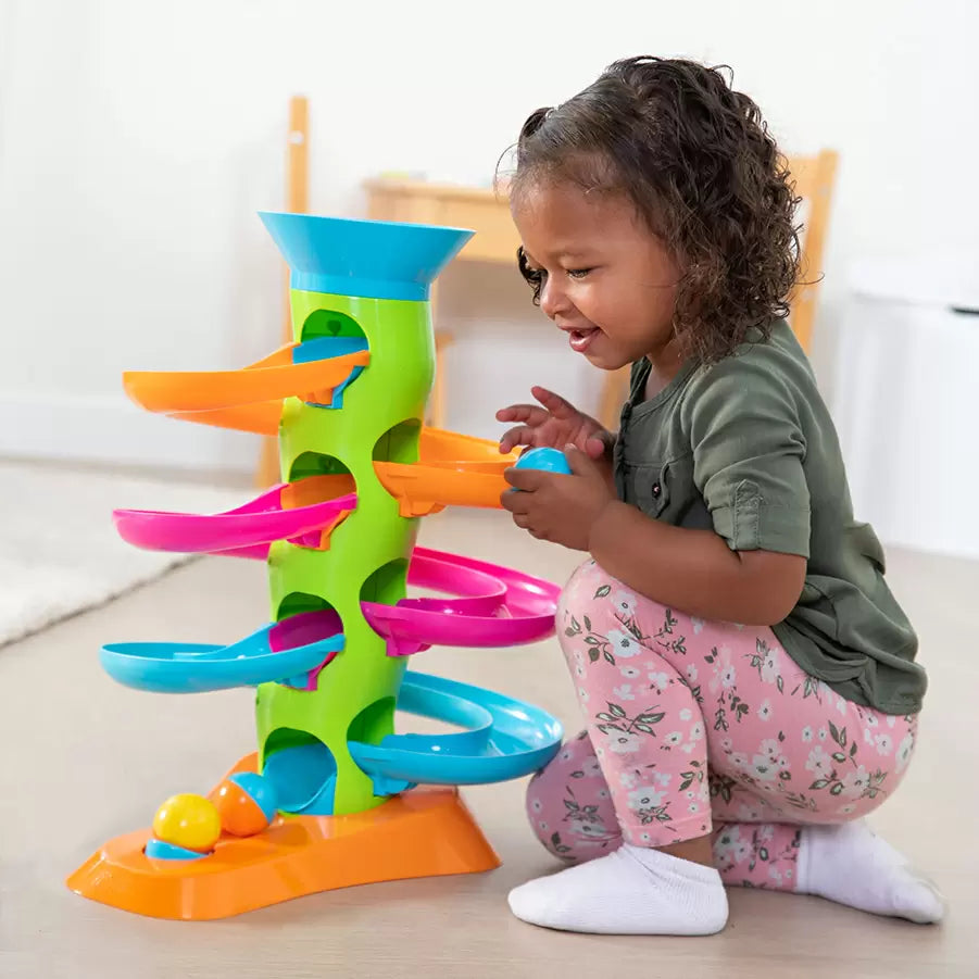 Fat Brain Toys Roll Again Tower - back view