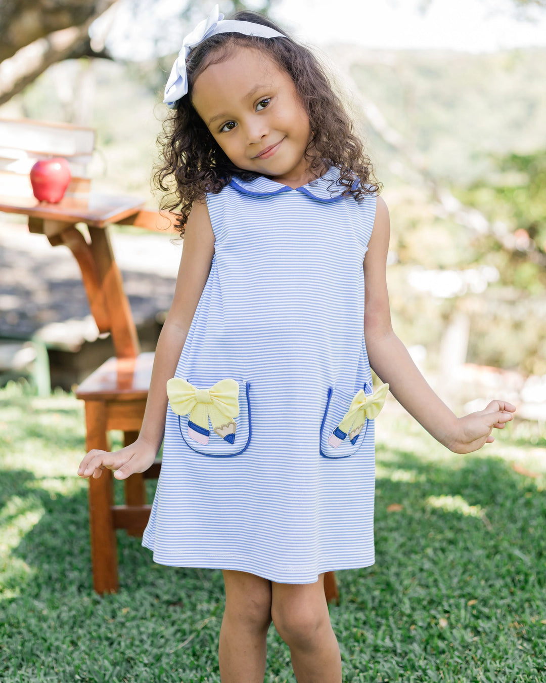 Pencil Sarah Knit Jumper - Periwinkle Bitty
