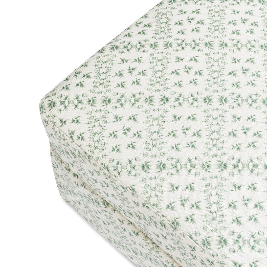 Sarah Flint x Namesake Crawford Gliding Ottoman in Eco-Performance Fabric | Water Repellent & Stain Resistant