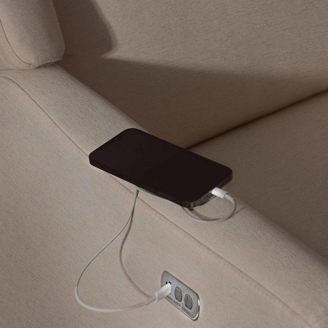 Babyletto Kiwi Plus Power Recliner and Swivel Glider with Power Adjustable Headrest and USB Port