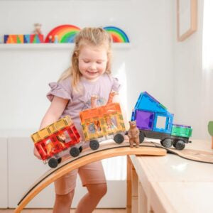Rainbow Transport Pack 50 pc by Connetix - back view