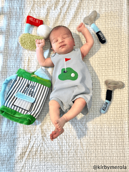 Golf Bag Plush Toy Set