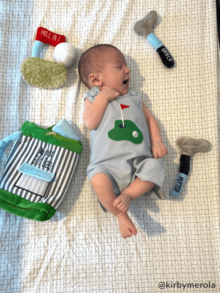 Golf Bag Plush Toy Set