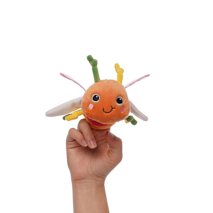 Della Dragonfly Finger Puppet by Manhattan Toy Company - lifestyle view