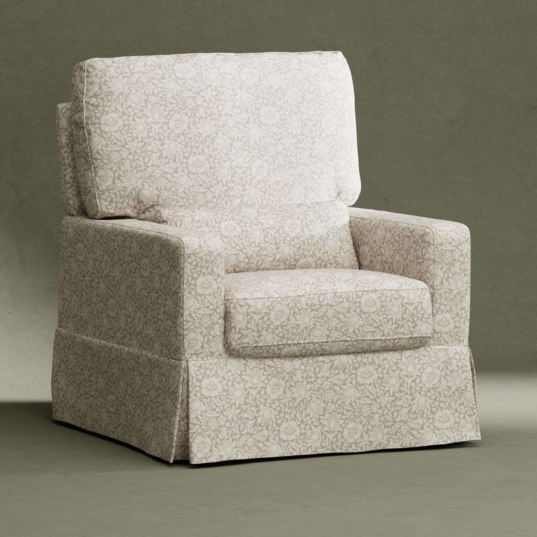 Morris & Co. x Namesake Crawford Pillowback Comfort Swivel Glider